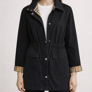 Burberry Black Trench Coat Jacket
